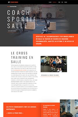 Conception Site Internet pour Coach Sportif