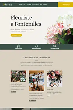 Création Site Internet pour Fleuriste