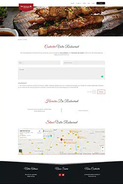 Création Site Internet pour Restaurant Fast Food