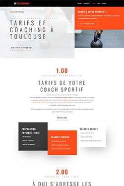 Création Site Web pour Coach Sportif