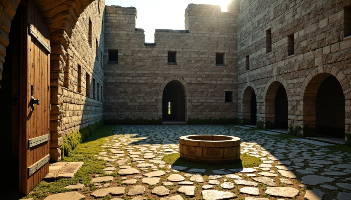 La haute cour d’un château fort : plongez au cœur de ses mystères et secrets bien gardés